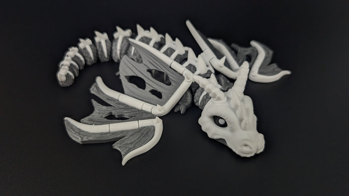 Elder Bone Dragon - Premium Articulated Flexi Dragon