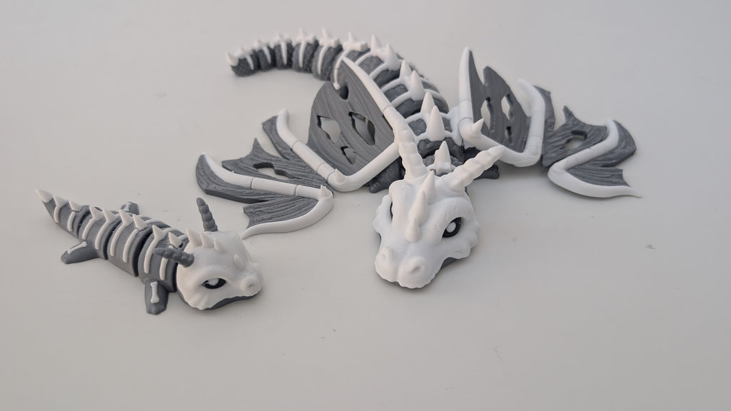 Elder Bone Dragon - Premium Articulated Flexi Dragon