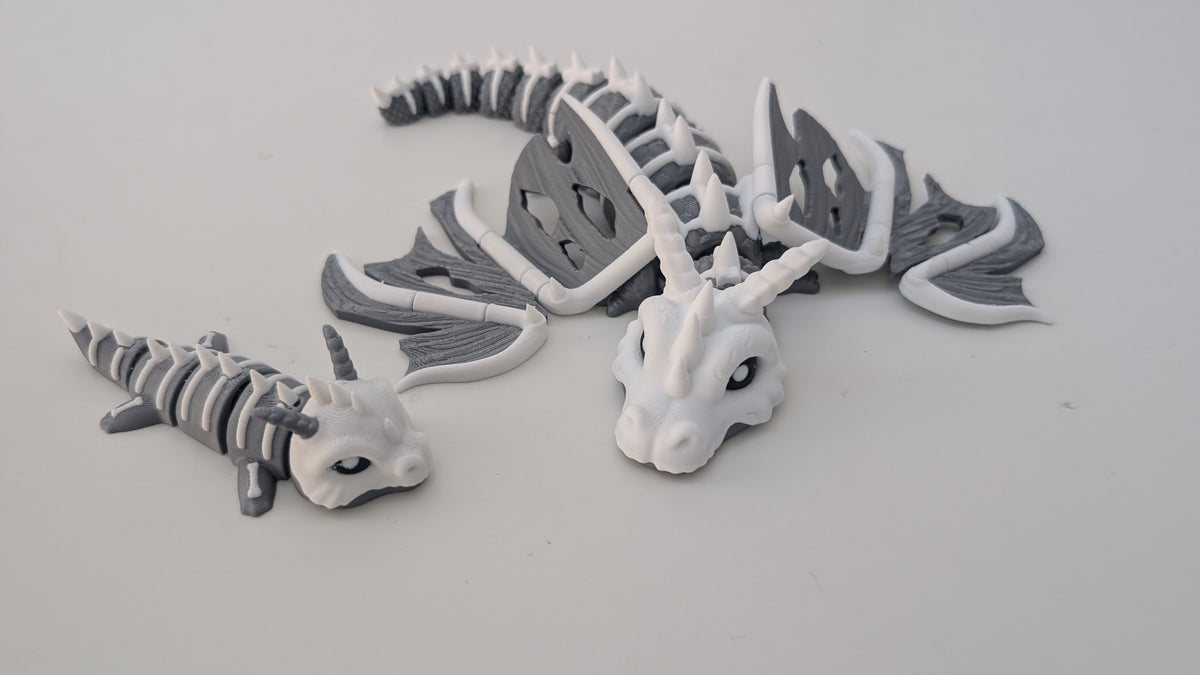 Elder Bone Dragon - Premium Articulated Flexi Dragon