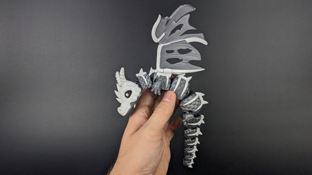 Elder Bone Dragon - Premium Articulated Flexi Dragon