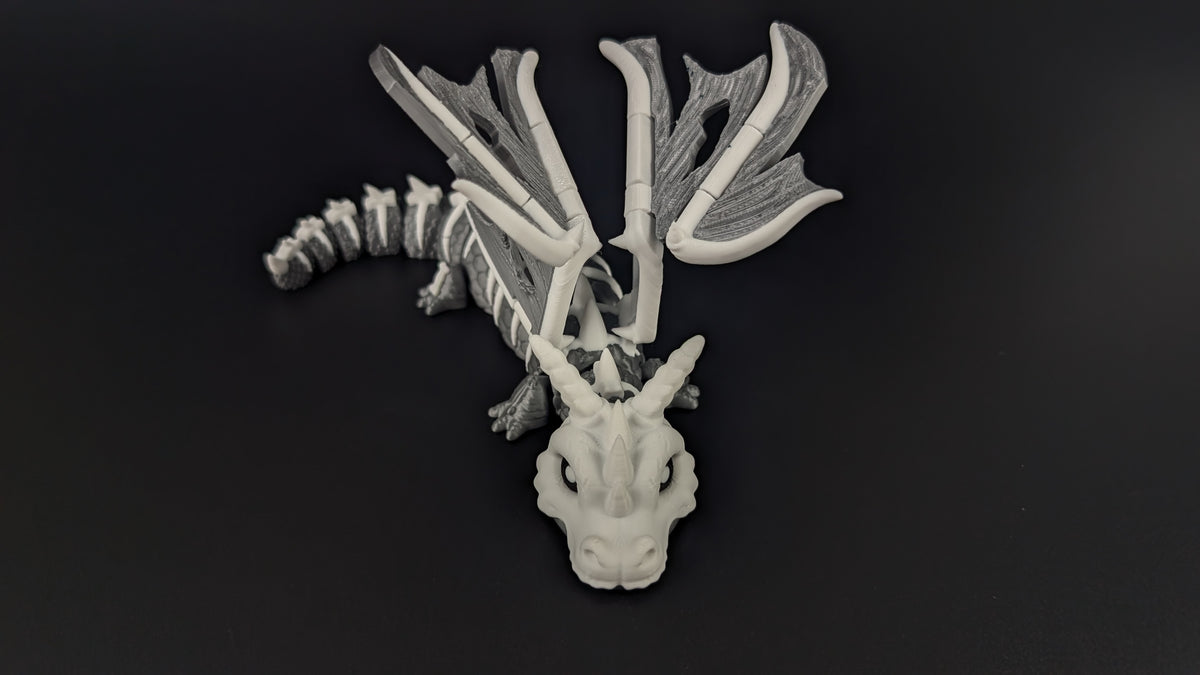 Elder Bone Dragon - Premium Articulated Flexi Dragon