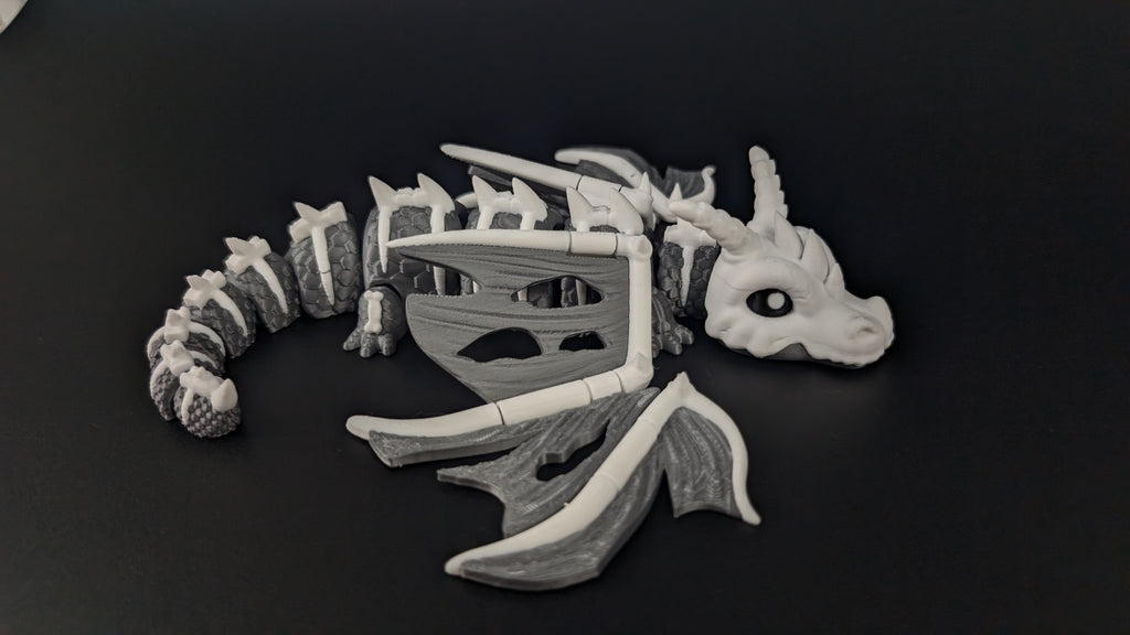Elder Bone Dragon - Premium Articulated Flexi Dragon