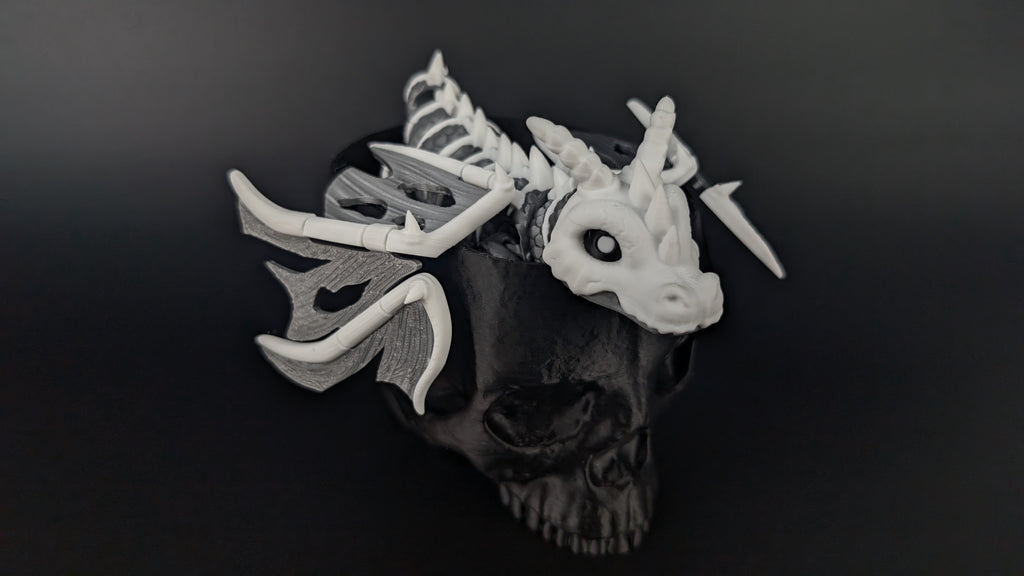 Elder Bone Dragon - Premium Articulated Flexi Dragon