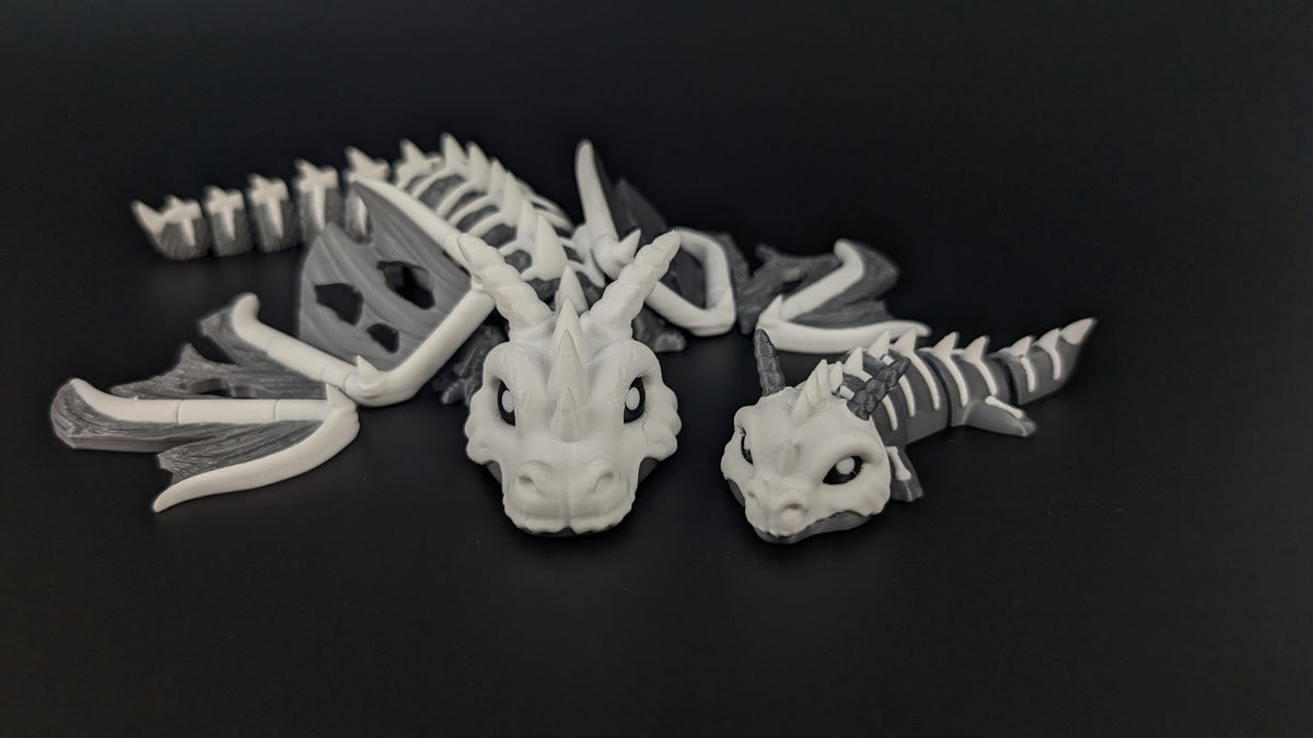 Elder Bone Dragon - Premium Articulated Flexi Dragon