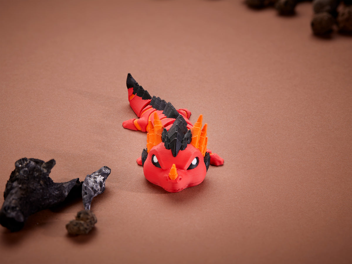 Magma Dragon - Premium Articulated Flexi Dragon