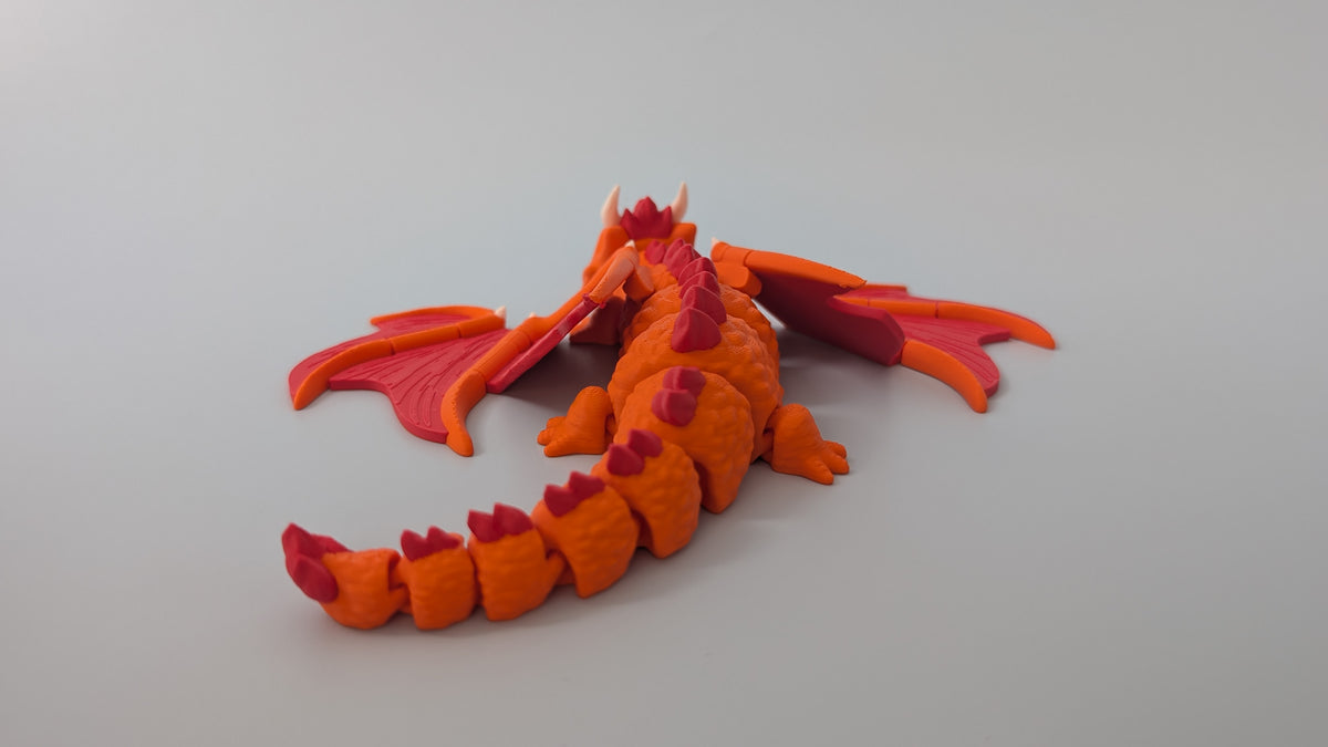 Elder Fire Dragon - Premium Articulated Flexi Dragon