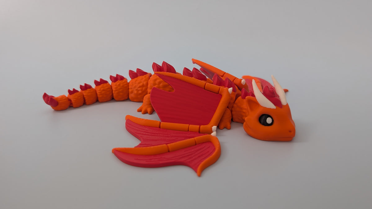 Elder Fire Dragon - Premium Articulated Flexi Dragon